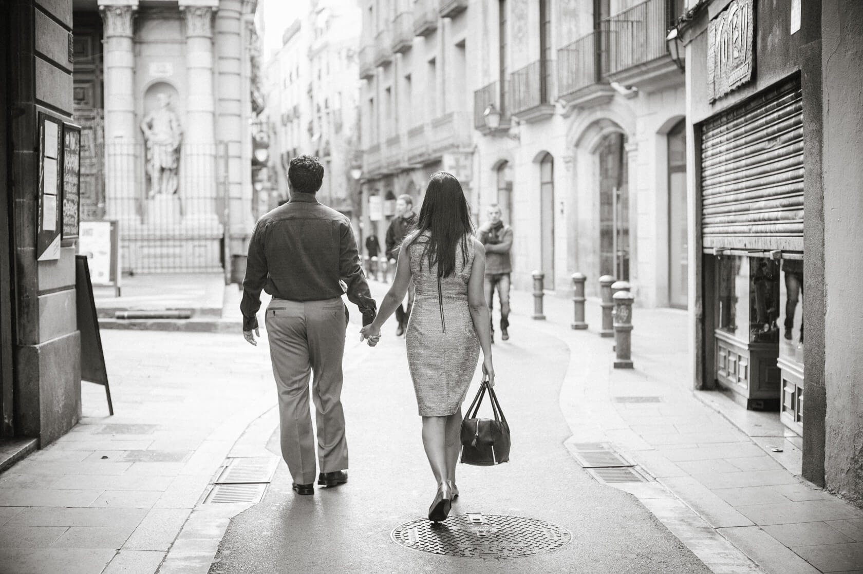 Engagement photo-shoot in Barcelona